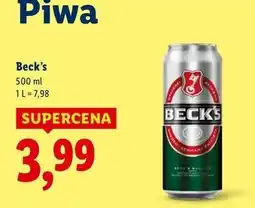 Lidl Piwo Beck's Imported oferta