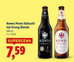 Lidl Piwo Komes Strong Blonde oferta