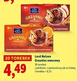 Lidl Grzaniec herbaciany pomarańcza i goździki Lord Nelson oferta