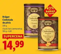 Lidl Czekolada do picia o smaku pomarańcza i goździk Kruger oferta