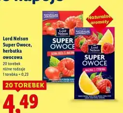 Lidl Herbata malina & cytryna Lord Nelson Super Owoce oferta