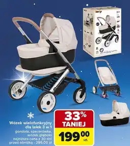 Carrefour Market Wózek wielofunkcyjny dla lalek 3w1 Smoby oferta