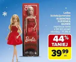 Carrefour Market Lalka rubinowa sukienka Barbie oferta
