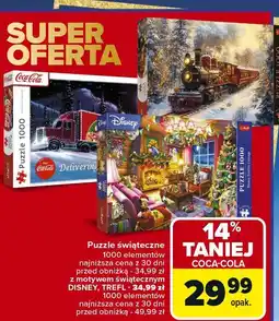 Carrefour Market Puzzle z motywem świątecznym 1000 el Trefl oferta