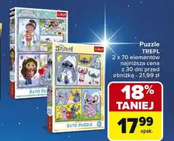 Carrefour Market Puzzle 2 x 70 el. stitch Trefl oferta