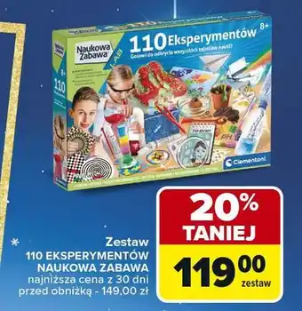 Carrefour Market Naukowa zabawa - 110 eksperymentów Clementoni oferta