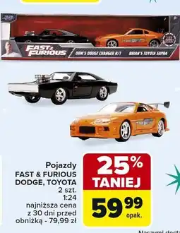Carrefour Market Pojazdy fast & furious dodge toyota oferta