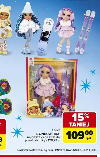 Carrefour Market Lalka rainbow high oferta