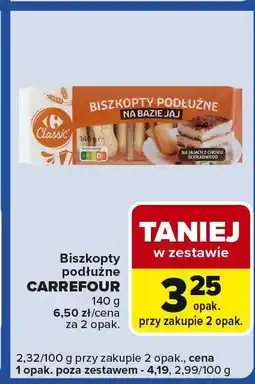 Carrefour Express Biszkopty podłużne Carrefour oferta