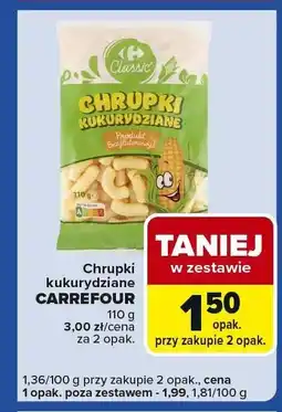 Carrefour Express Chrupki kukurydziane CARREFOUR 110g oferta