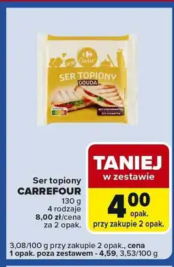 Carrefour Express Ser topiony CARREFOUR 130g 4 rodzaje oferta
