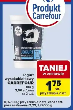 Carrefour Express Jogurt wysokobiałkowy CARREFOUR 180g oferta