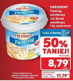 Kaufland Twaróg sernikowy 1 kg PRÉSIDENT oferta