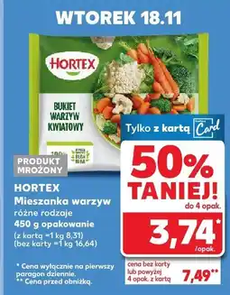 Kaufland Mieszanka warzyw Hortex różne rodzaje 450 g oferta
