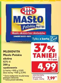 Kaufland Masło Polskie ekstra Mlekovita oferta