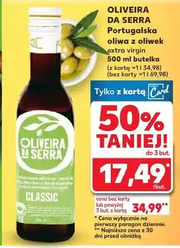 Kaufland Portugalska oliwa z oliwek extra virgin Oliveira da Serra oferta