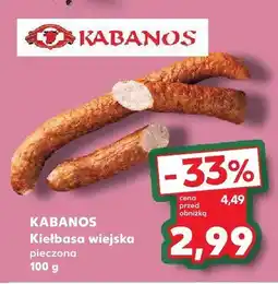 Kaufland Kiełbasa wiejska pieczona Kabanos oferta