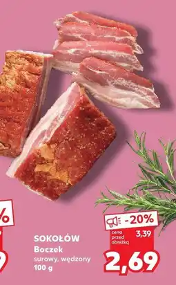 Kaufland Boczek surowy, wędzony Sokołów oferta