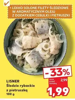 Kaufland Śledzie rybackie z pietruszką Lisner oferta