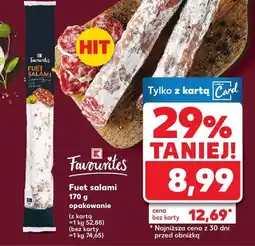 Kaufland Fuet salami Favourites oferta