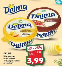 Kaufland Margaryna różne rodzaje DELMA oferta