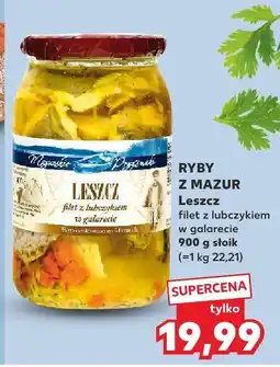 Kaufland LESZEZ Ryby z mazur filet z lubczykiem w galarecie 900 g słoik oferta
