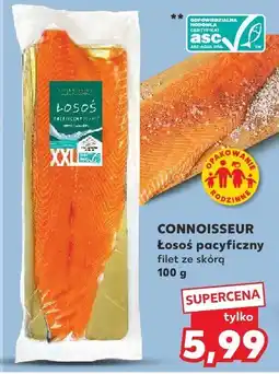 Kaufland CONNOISSEUR Łosoś pacyficzny filet ze skórą 100 g oferta