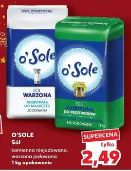 Kaufland Sól warzona jodowna O'Sole 1kg oferta