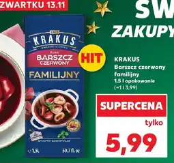 Kaufland Barszcz czerwony familijny Krakus 1.5L oferta