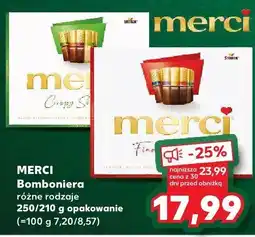 Kaufland Bomboniera Merci różne rodzaje 250/210g oferta