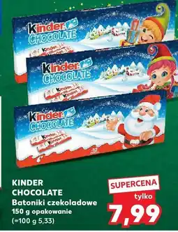 Kaufland Batoniki czekoladowe Kinder Chocolate 150g oferta