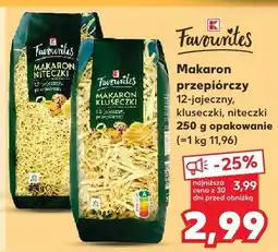 Kaufland Makaron przepiórczy 12-jajeczny kluseczki Favourites oferta