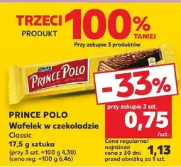 Kaufland Wafel Prince Polo w czekoladzie Classic oferta