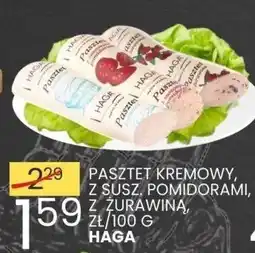 Wafelek Pasztet kremowy, z susz. pomidorami, z żurawiną zł/100g Haga oferta