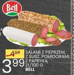 Wafelek Salami z pieprzem, z susz. pomidorami, z papryką zł/100g Bell oferta