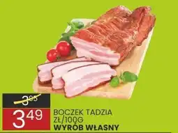 Wafelek Boczek Tadzia zł/100g wyrób własny Wafelek oferta