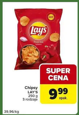Carrefour Express Chipsy Lay's Papryka 250g 3 rodzaje oferta
