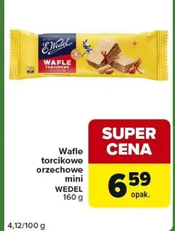 Carrefour Express Wafle torcikowe orzechowe mini Wedel 160g oferta