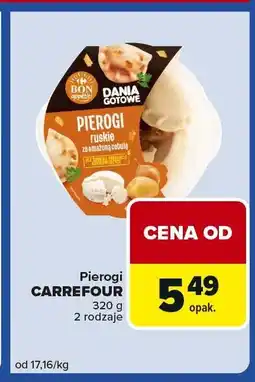 Carrefour Express Pierogi CARREFOUR 320 g 2 rodzaje oferta