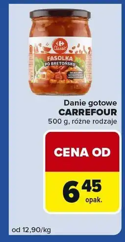 Carrefour Express Danie gotowe CARREFOUR 500 g różne rodzaje oferta