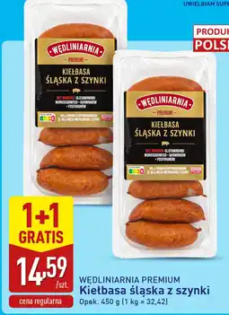 ALDI Kiełbasa śląska z szynki 1+1 gratis Wędliniarnia oferta
