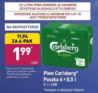 ALDI Piwo Carlsberg 500ml oferta