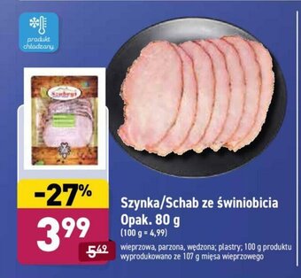 ALDI Szynka/Schab ze świniobicia 80g oferta
