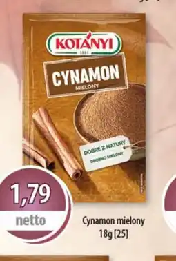DUO-TES Kotányi Cynamon mielony oferta