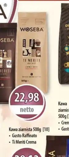 DUO-TES Kawa ziarnista WOSEBA oferta