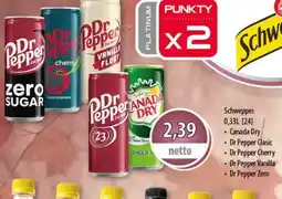 DUO-TES Napoje Schweppes, Canada Dry, Dr Pepper oferta