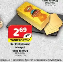 Delfin Ser Złoty Mazur oferta