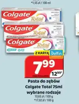 Delfin Pasta do zębów Colgate Total oferta