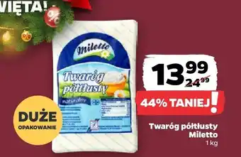Twaróg półtłusty 1 kg Miletto