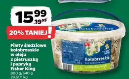 Netto Filety śledziowe kołobrzeskie w oleju z pietruszką i papryką Fisher King oferta